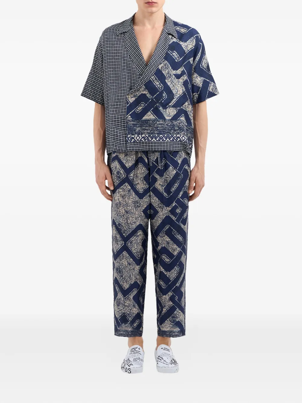 Pierre-Louis Mascia Shirt met print Blauw