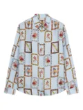 Pierre-Louis Mascia floral-print shirt - Blue