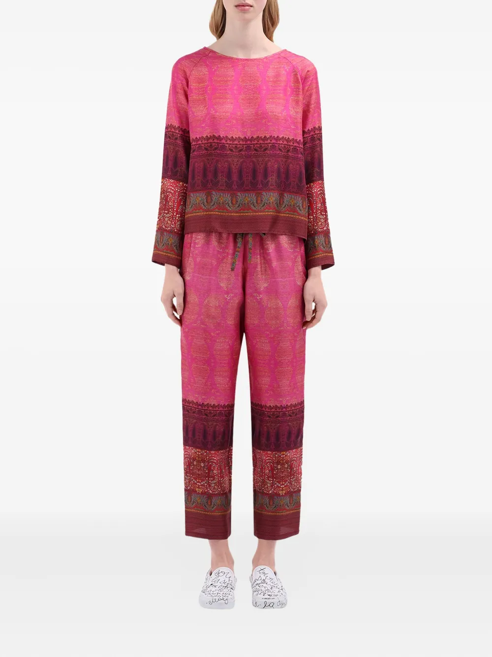 Pierre-Louis Mascia Blouse met paisley-print Roze