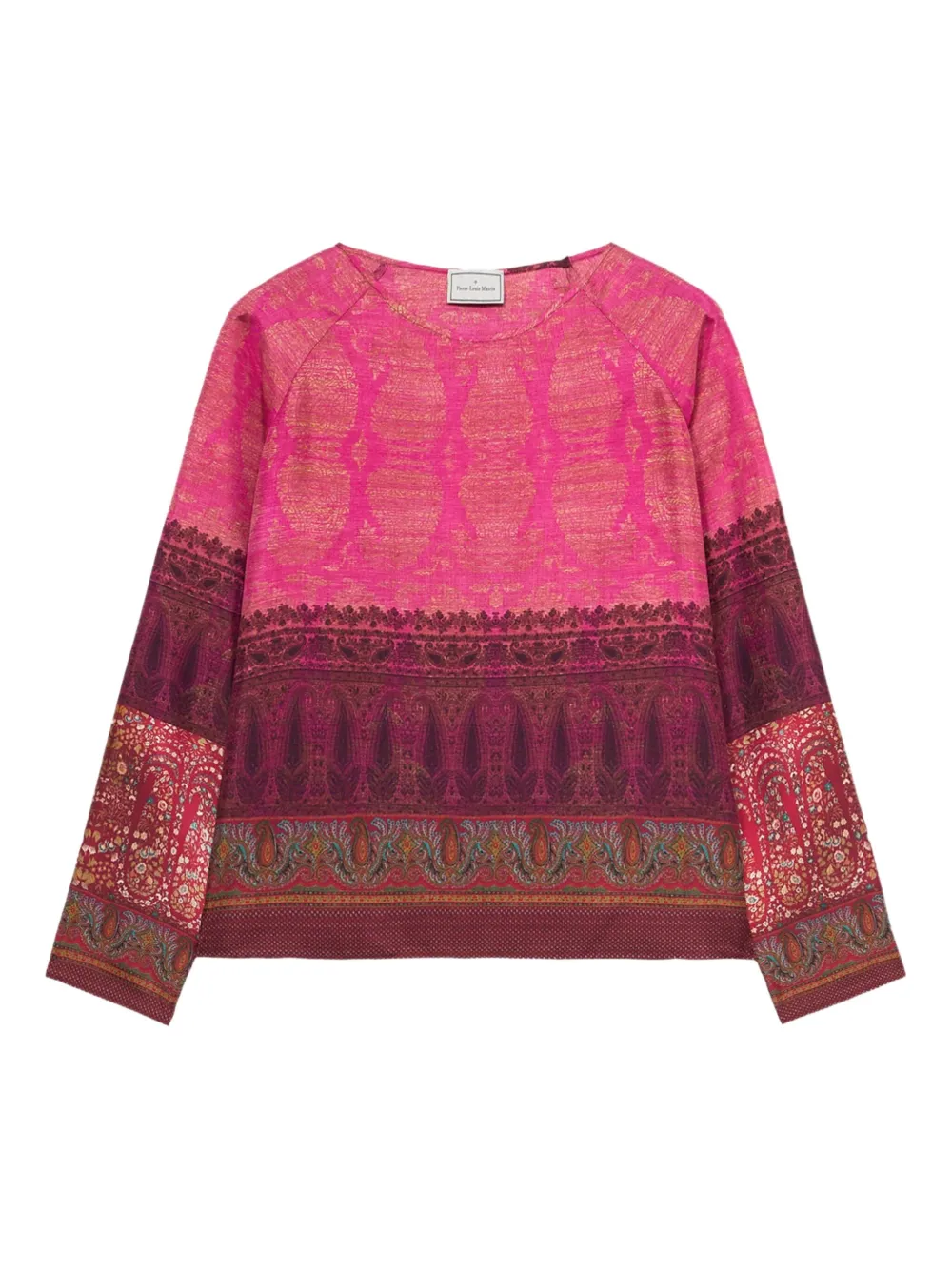 Pierre-Louis Mascia Blouse met paisley-print Roze