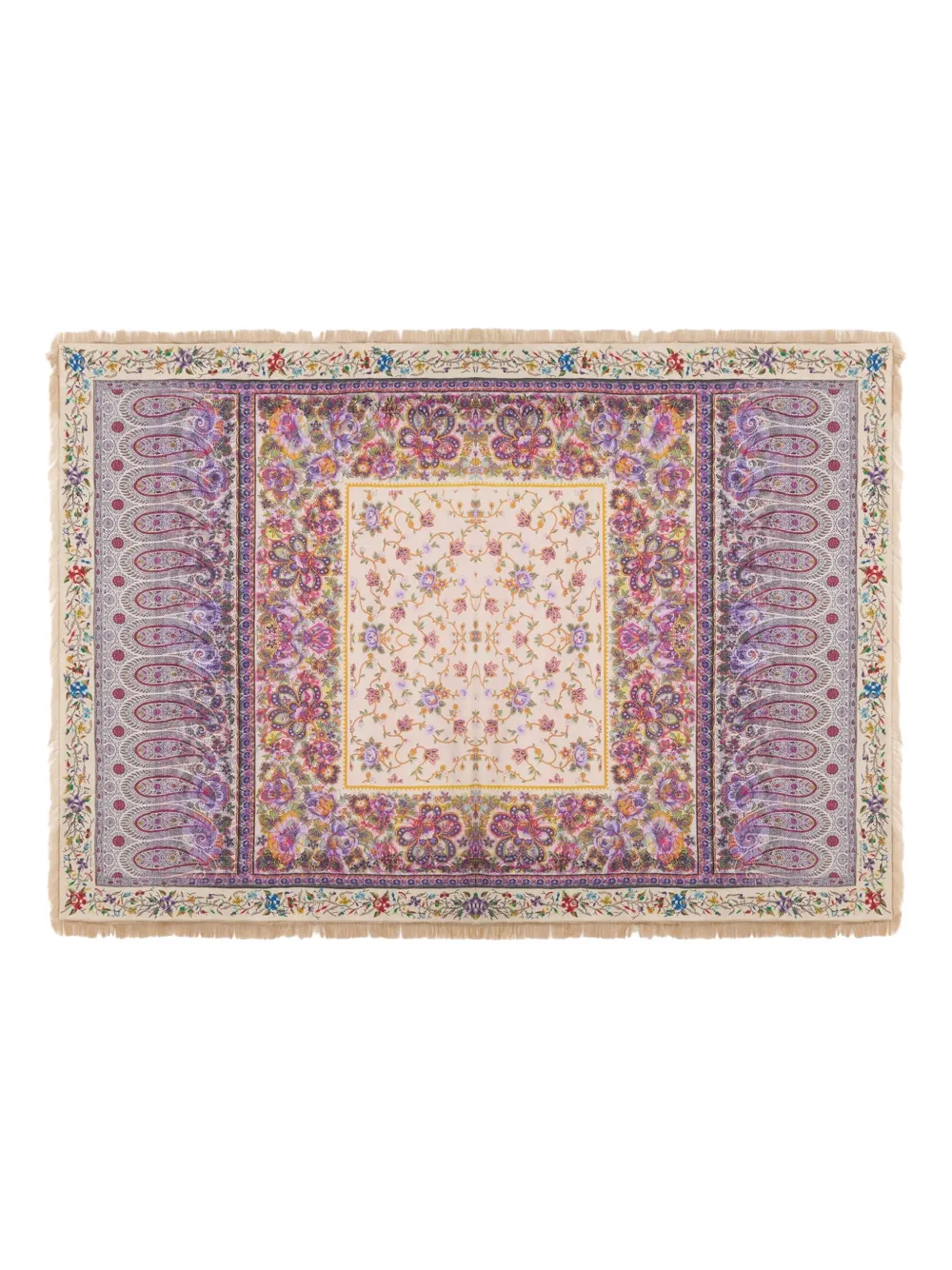 Pierre-Louis Mascia Aloeuw sjaal met paisley-print Beige