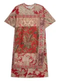Pierre-Louis Mascia patchwork-print T-shirt - Red