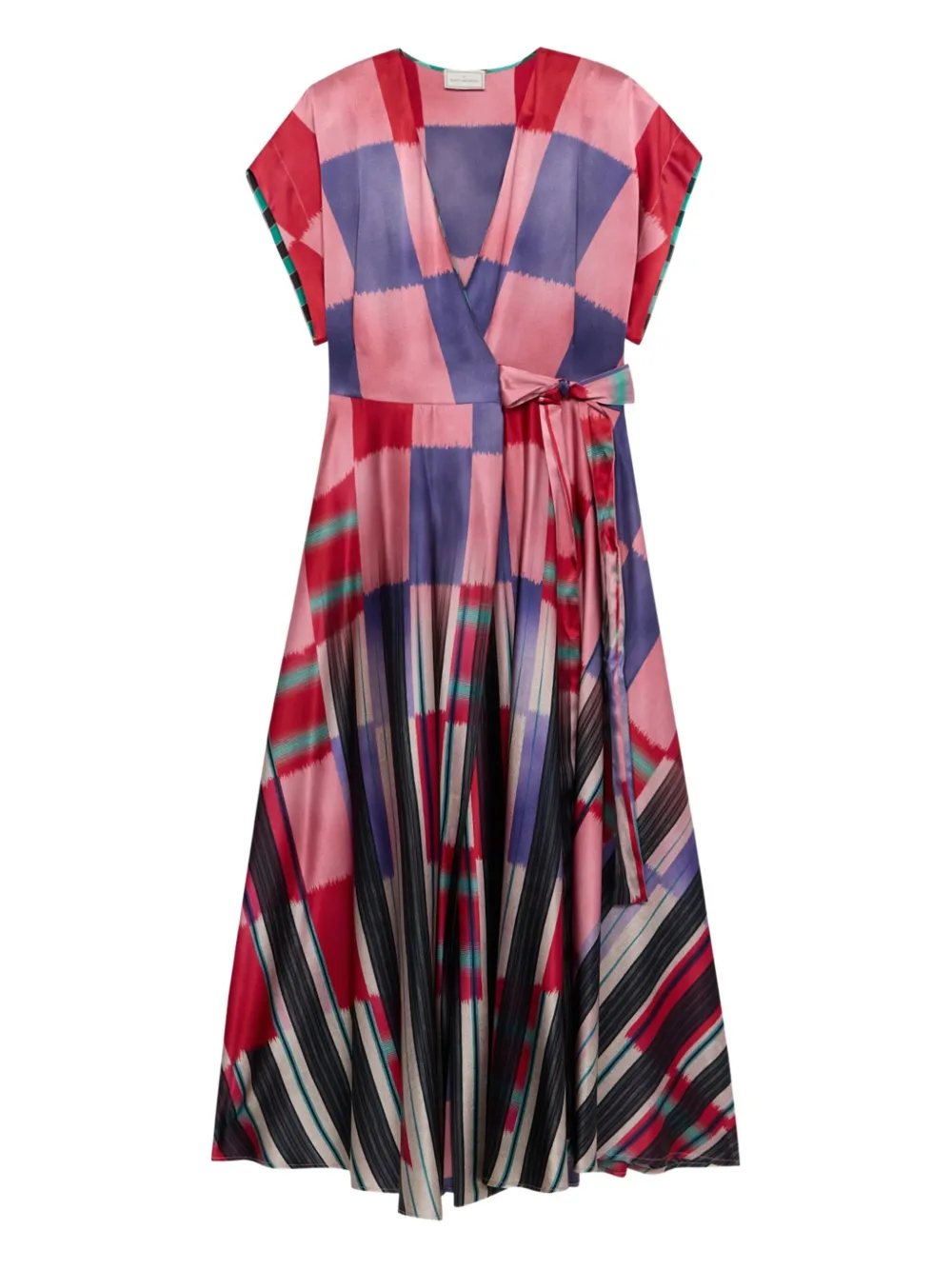 Pierre-Louis Mascia Adana wikkeljurk met abstracte print Roze