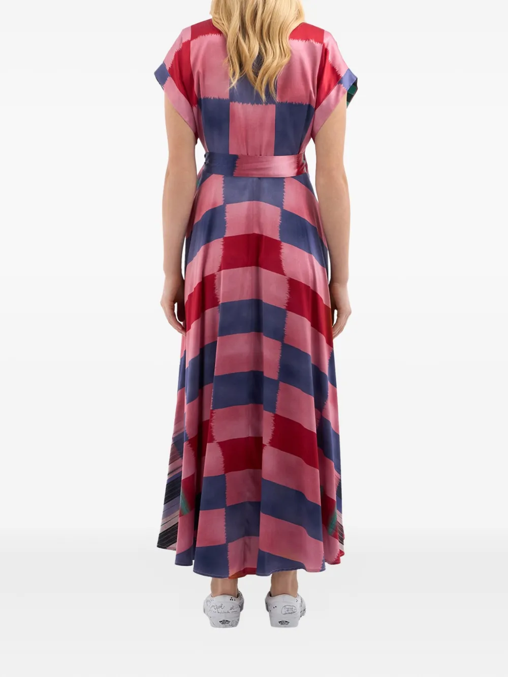 Pierre-Louis Mascia Adana wikkeljurk met abstracte print Roze