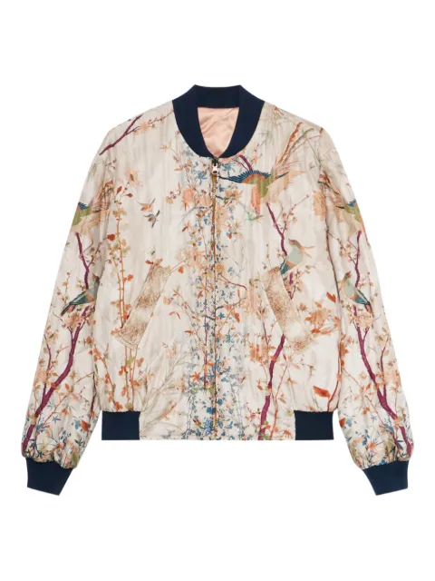 Pierre-Louis Mascia Bomberjacke mit Blumen-Print