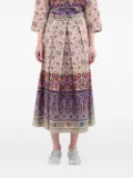 Pierre-Louis Mascia Salato pleated floral-print skirt - Neutrals