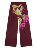 Pierre-Louis Mascia Aloegots floral-print wide-leg trousers - Red