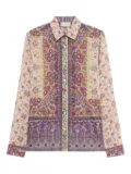 Pierre-Louis Mascia paisley-floral print shirt - Neutrals