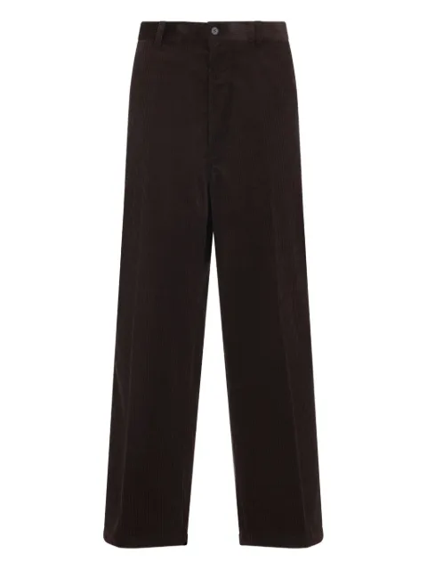 Prada corduroy belt-loop trousers