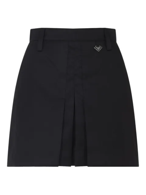 Prada pleated-panel skirt