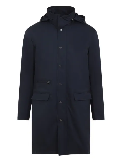 Kiton معطف بأزرار وهودي