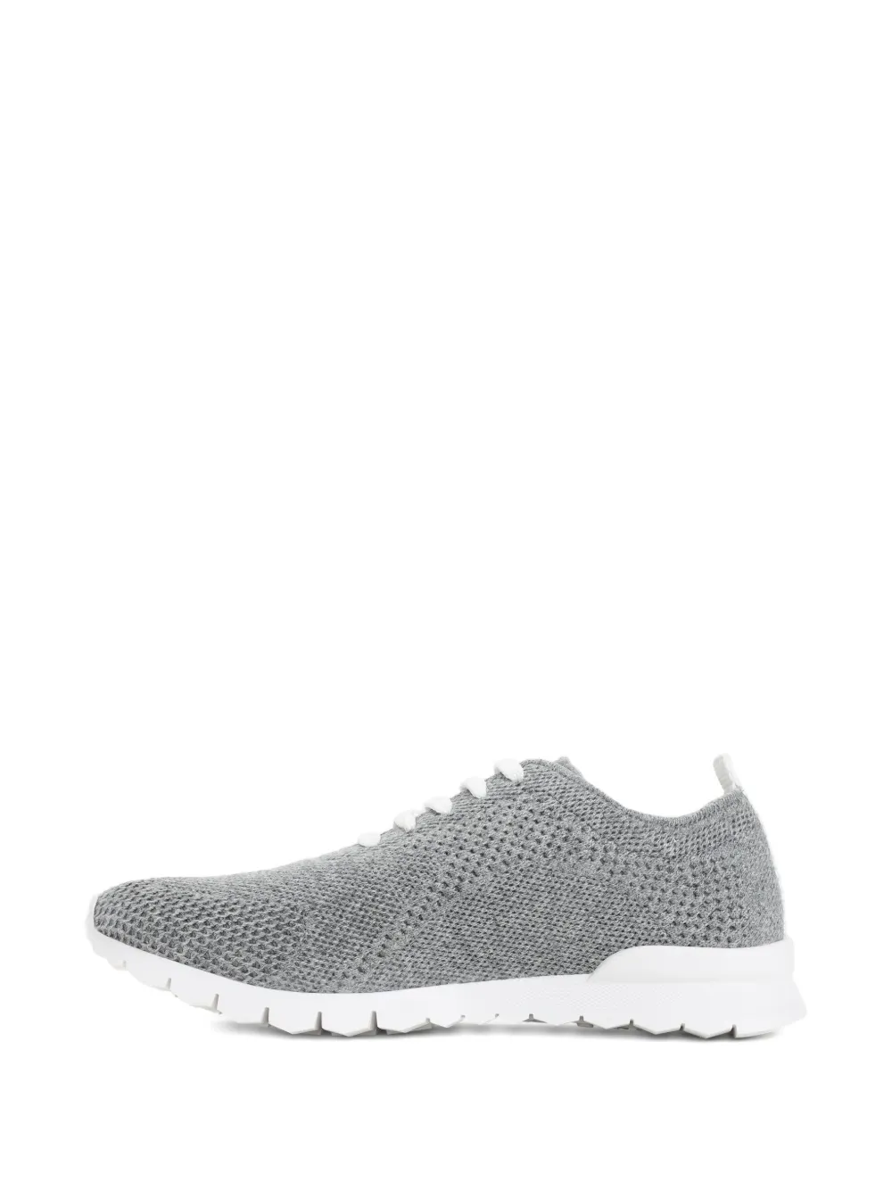 Kiton knitted lace-up sneakers Grey