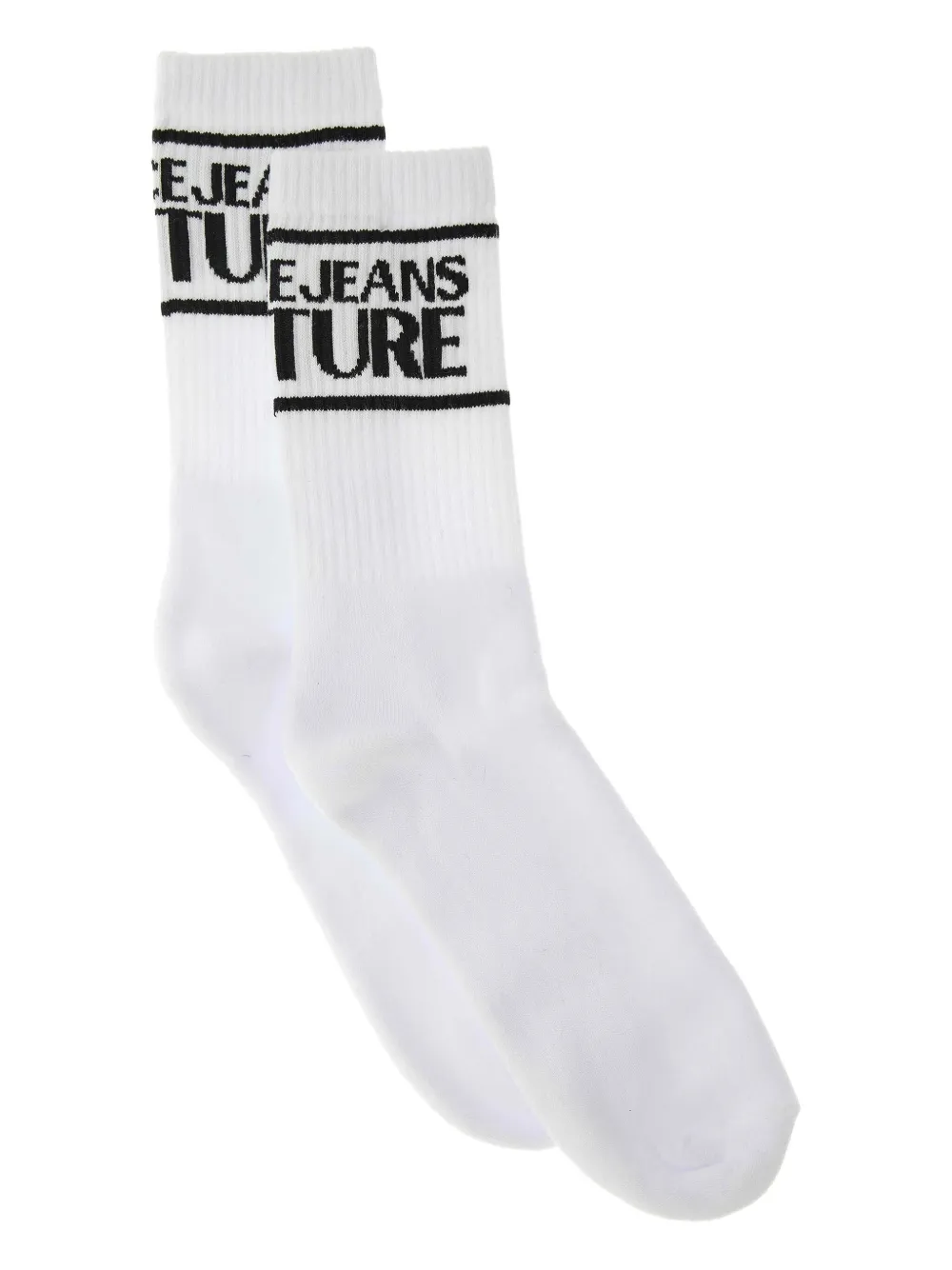 Versace Jeans Couture logo-detail ribbed socks | White | Image 1