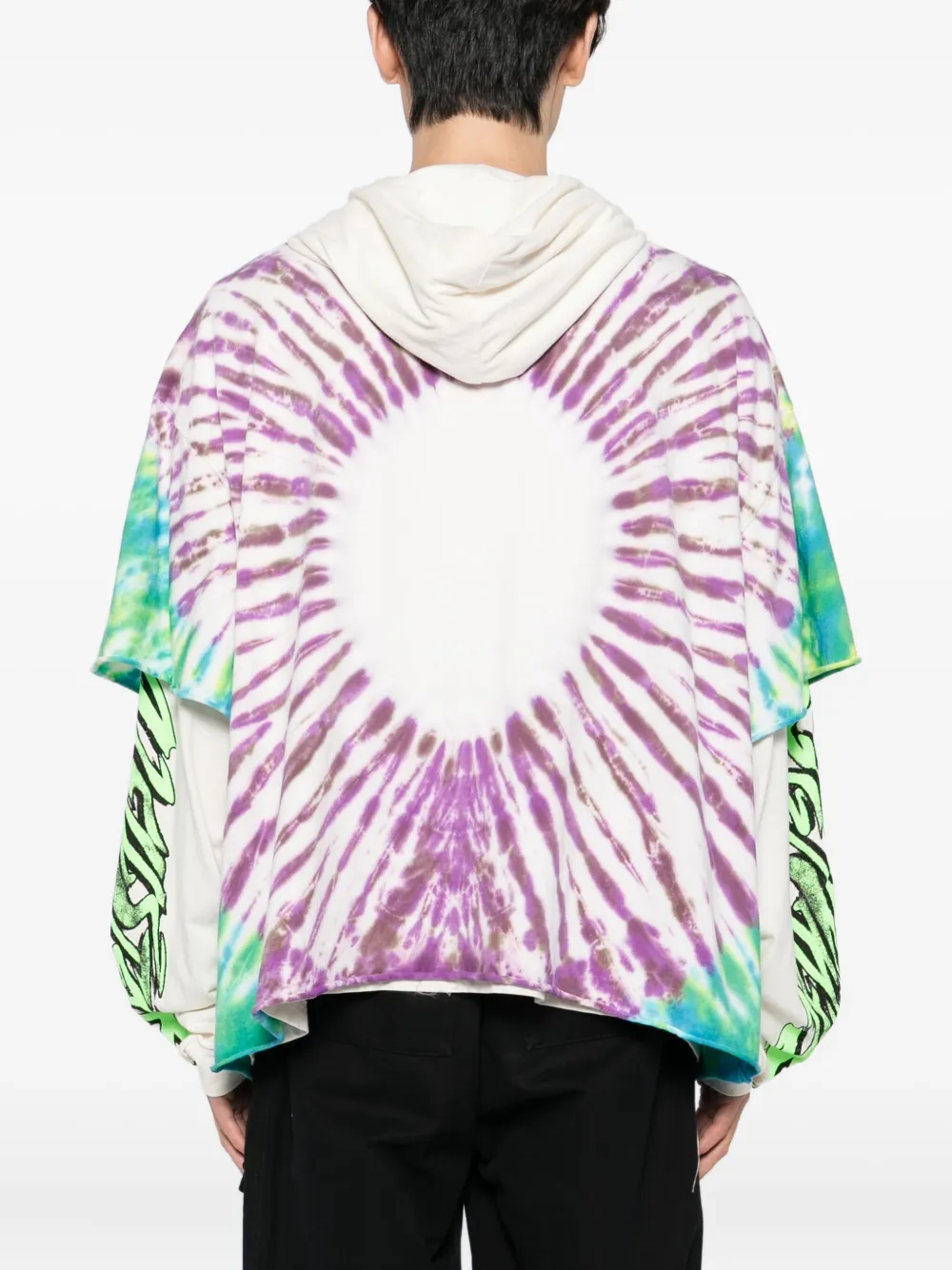 HELLSTAR tie-dye hoodie Paars