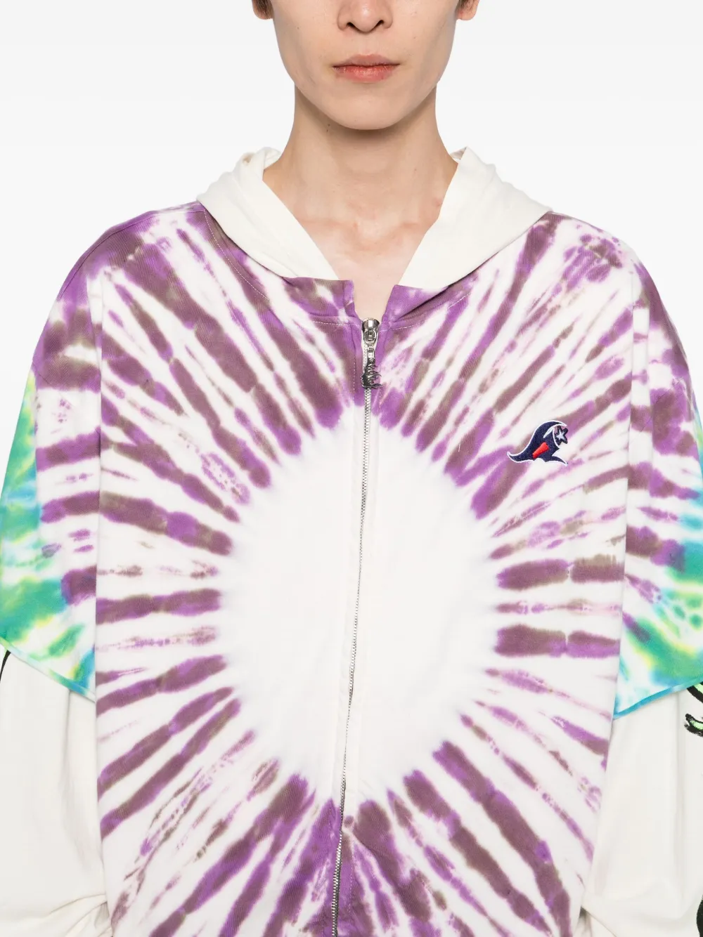 HELLSTAR tie-dye hoodie Paars