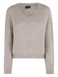 Roberto Collina V-neck alpaca-blend sweater - MASTICE F4704