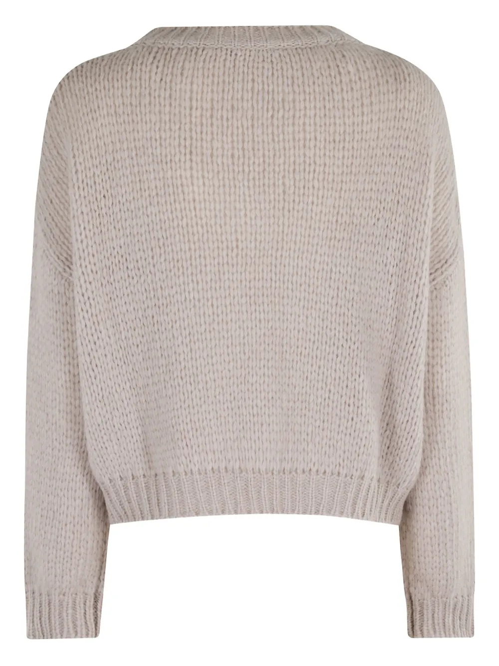 Roberto Collina V-neck alpaca-blend sweater MASTICE F4704