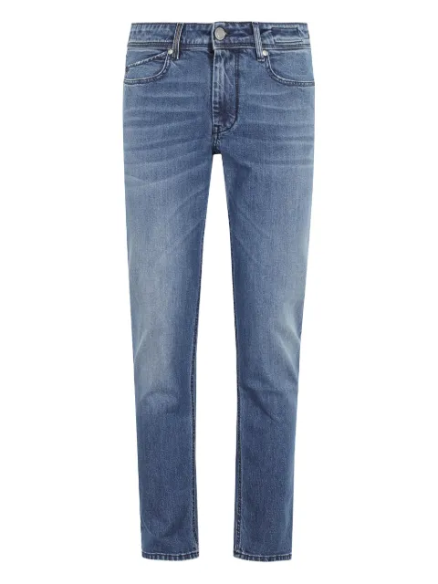 Re-Hash jeans rectos con efecto desgastado