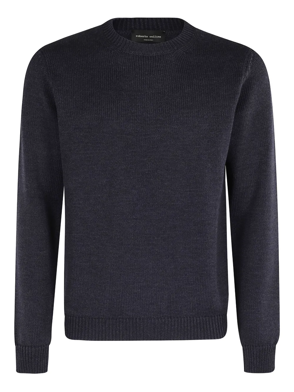 Roberto Collina ribbed crew-neck sweater Blauw