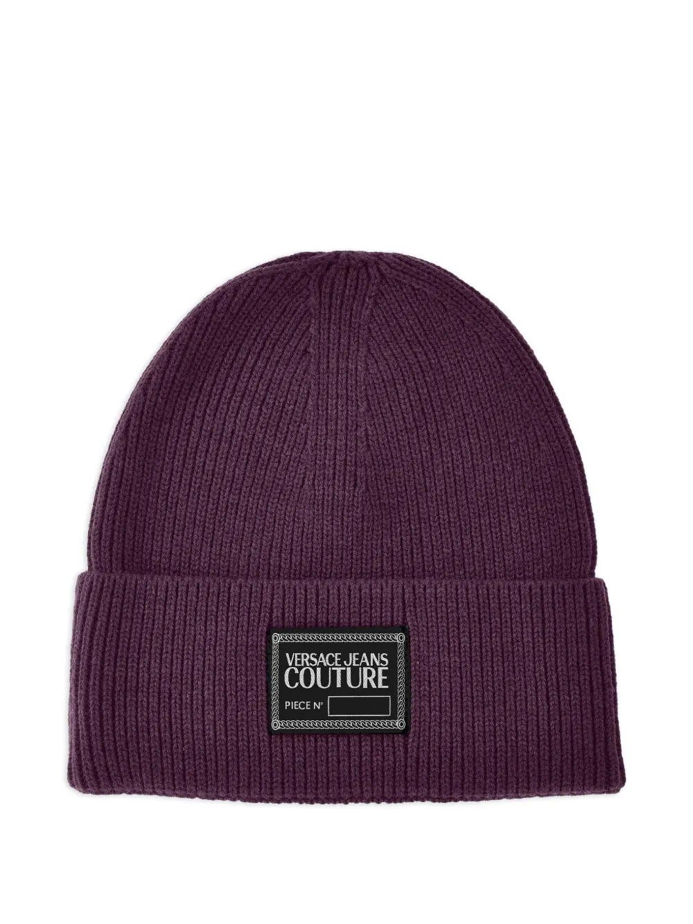 Versace Jeans Couture ribbed beanie | Purple | Image 1