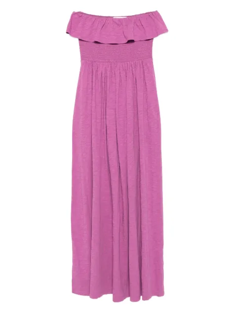 Ba&Sh Viky off-shoulder smocked dress