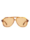Chimi Doris geometric-frame sunglasses - Brown