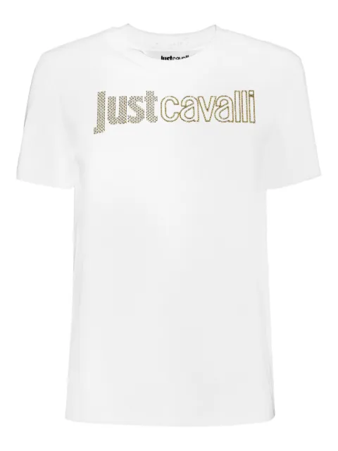 Just Cavalli embellished-logo T-shirt
