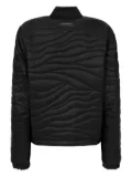 Just Cavalli wave-pattern quilted jacket - Black