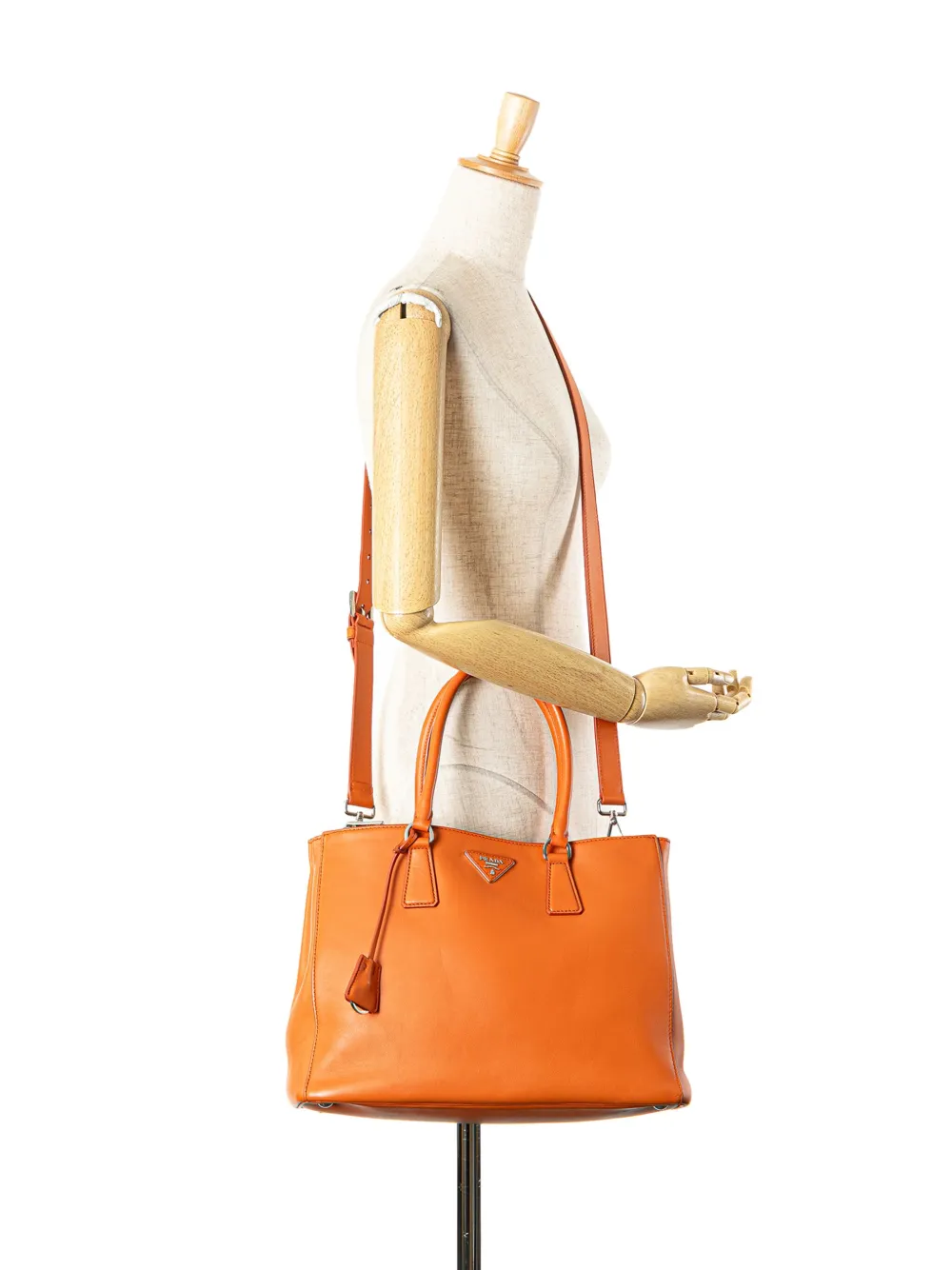Prada Pre-Owned 2010-2025 Medium Soft Calf Galleria Double Zip Tote satchel | Pre-Owned | Image 2