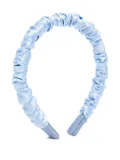 Jennifer Behr ruched satin headband - Blue