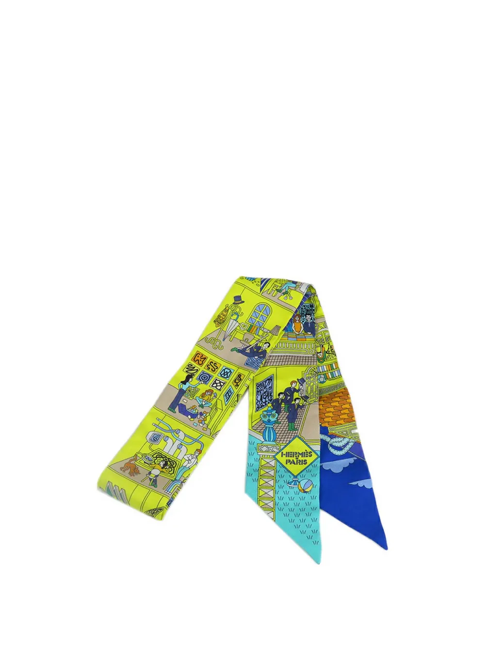 Hermès Pre-Owned 2000-2025 La Maison Des Carres Silk Twilly Scarf scarves | Image 2