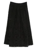 Ba&Sh Bela eyelet-embroidered midi skirt - Black