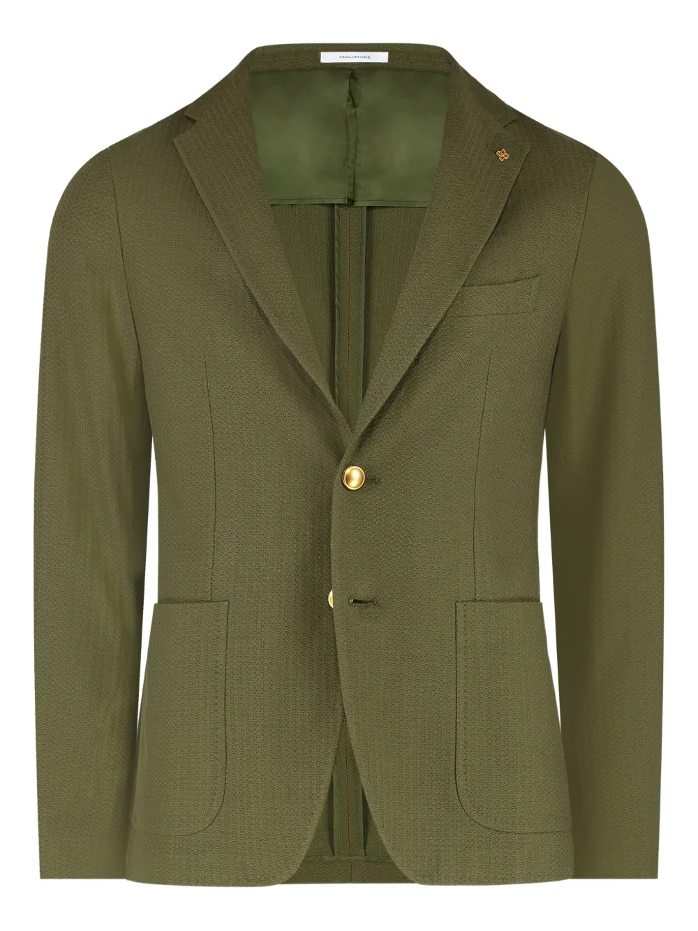 Tagliatore Blazer met enkele rij knopen en textuur Groen