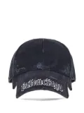 Balenciaga Blackletter Script logo-distressed baseball cap