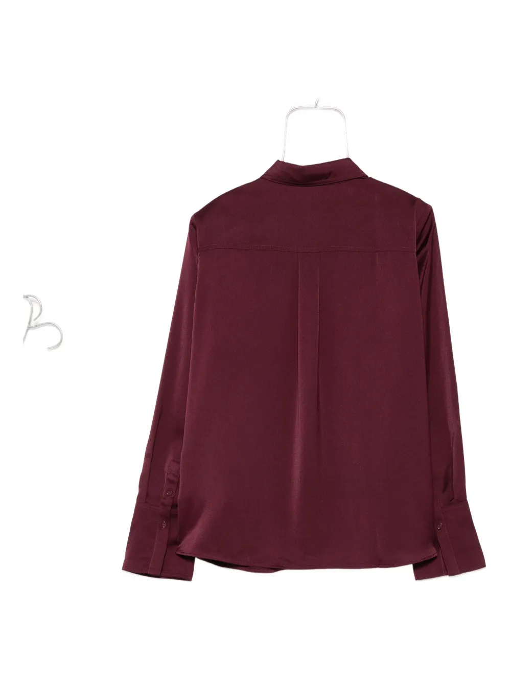 Ba&Sh Satijnen blouse met dubbele zak Paars