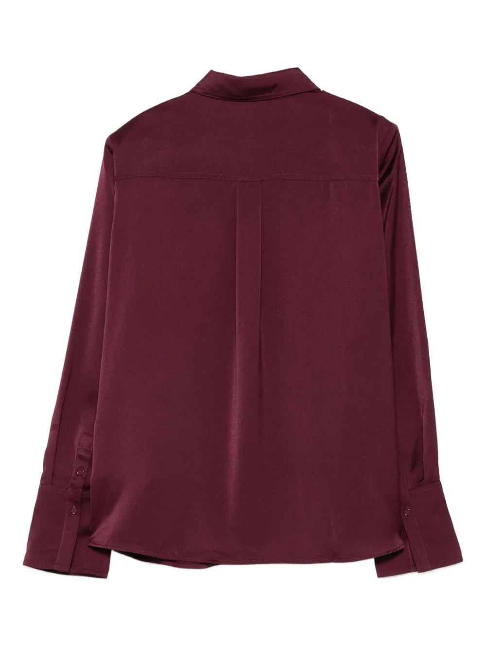 Ba&Sh Satijnen blouse met dubbele zak - Paars
