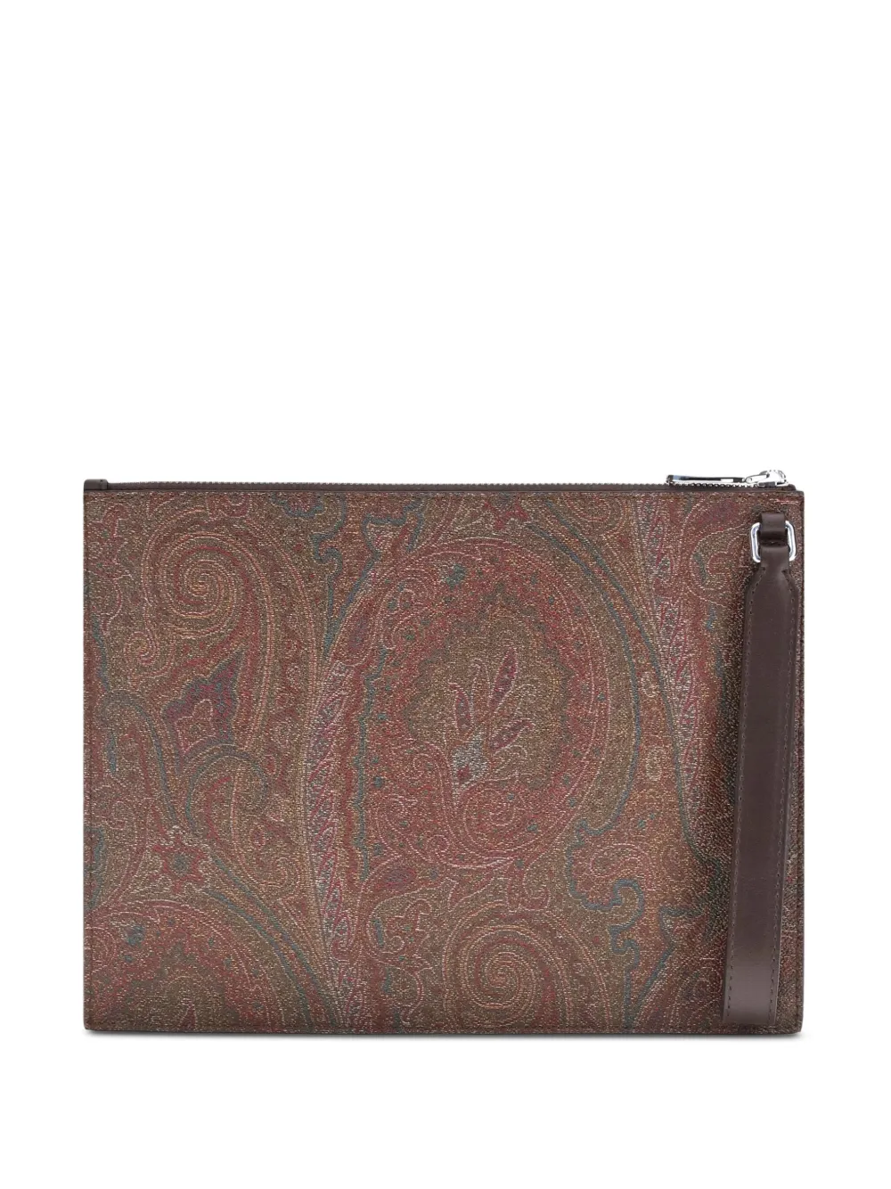 ETRO Buidel met paisley-print en logopatch Bruin