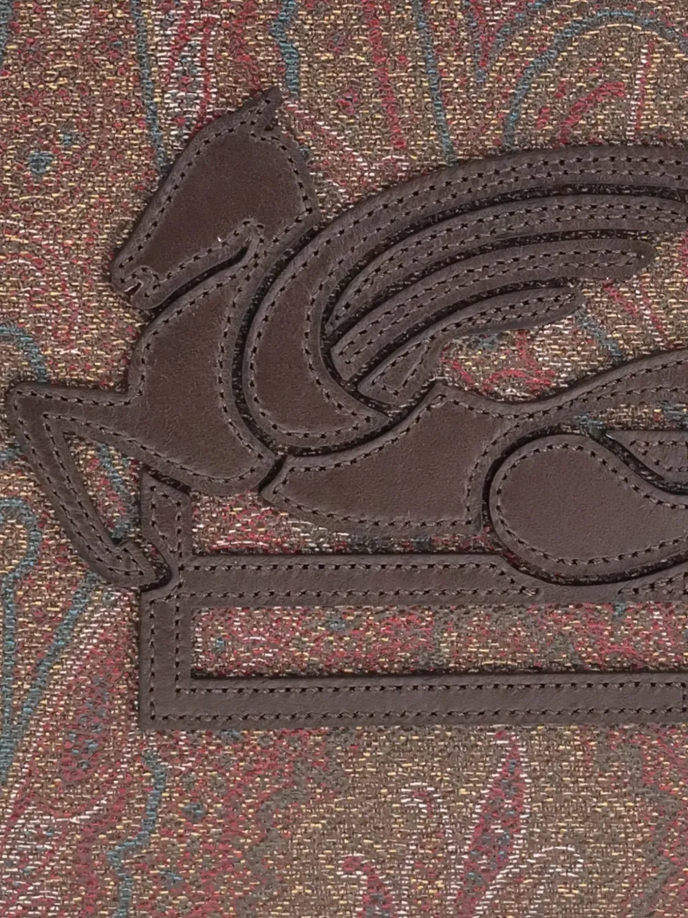ETRO Buidel met paisley-print en logopatch Bruin