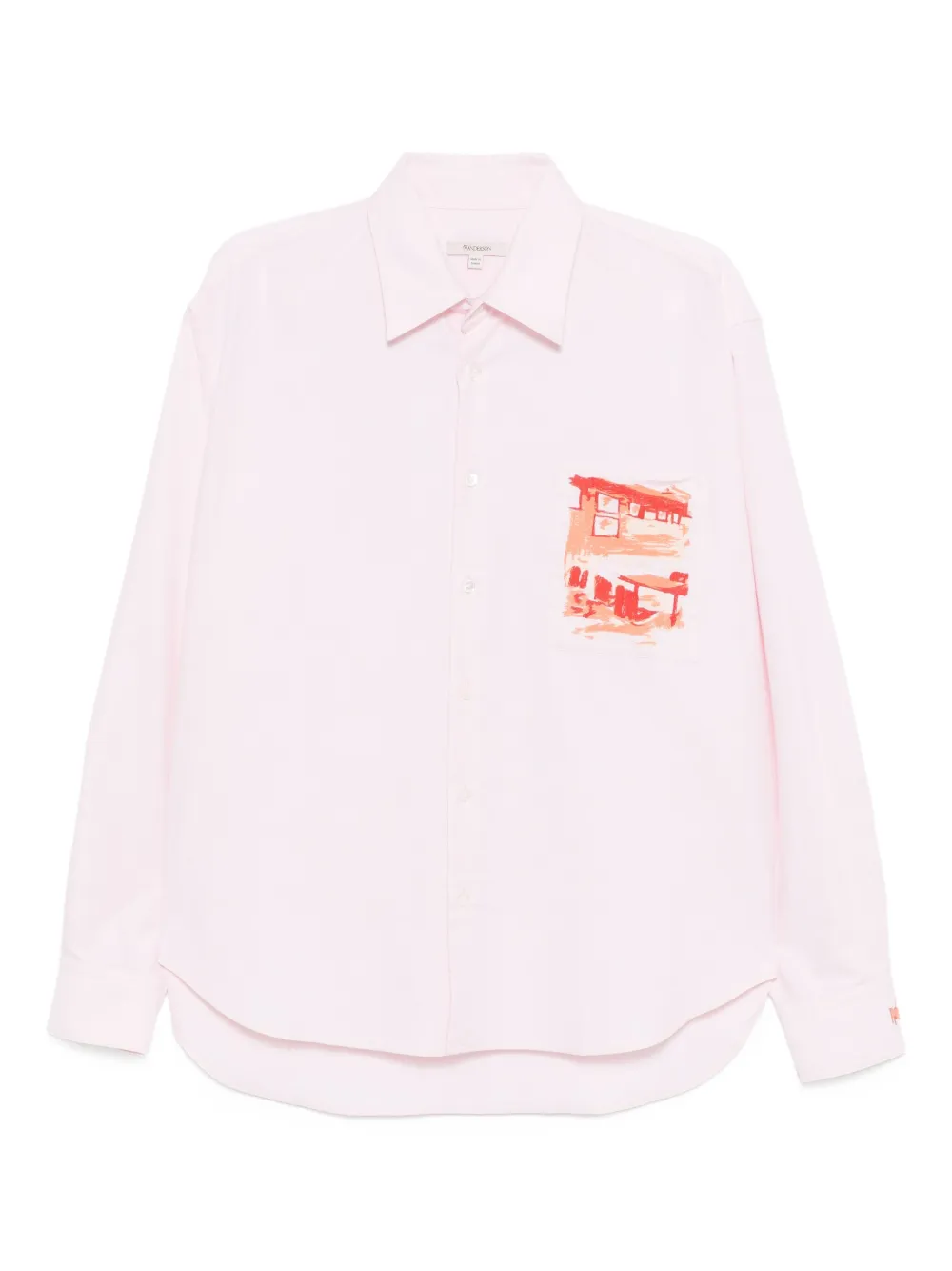JW Anderson Cafe Scene overhemd met borduurwerk Roze