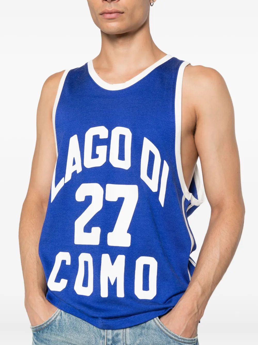 RHUDE Lago Di Como 27 gilet Blauw