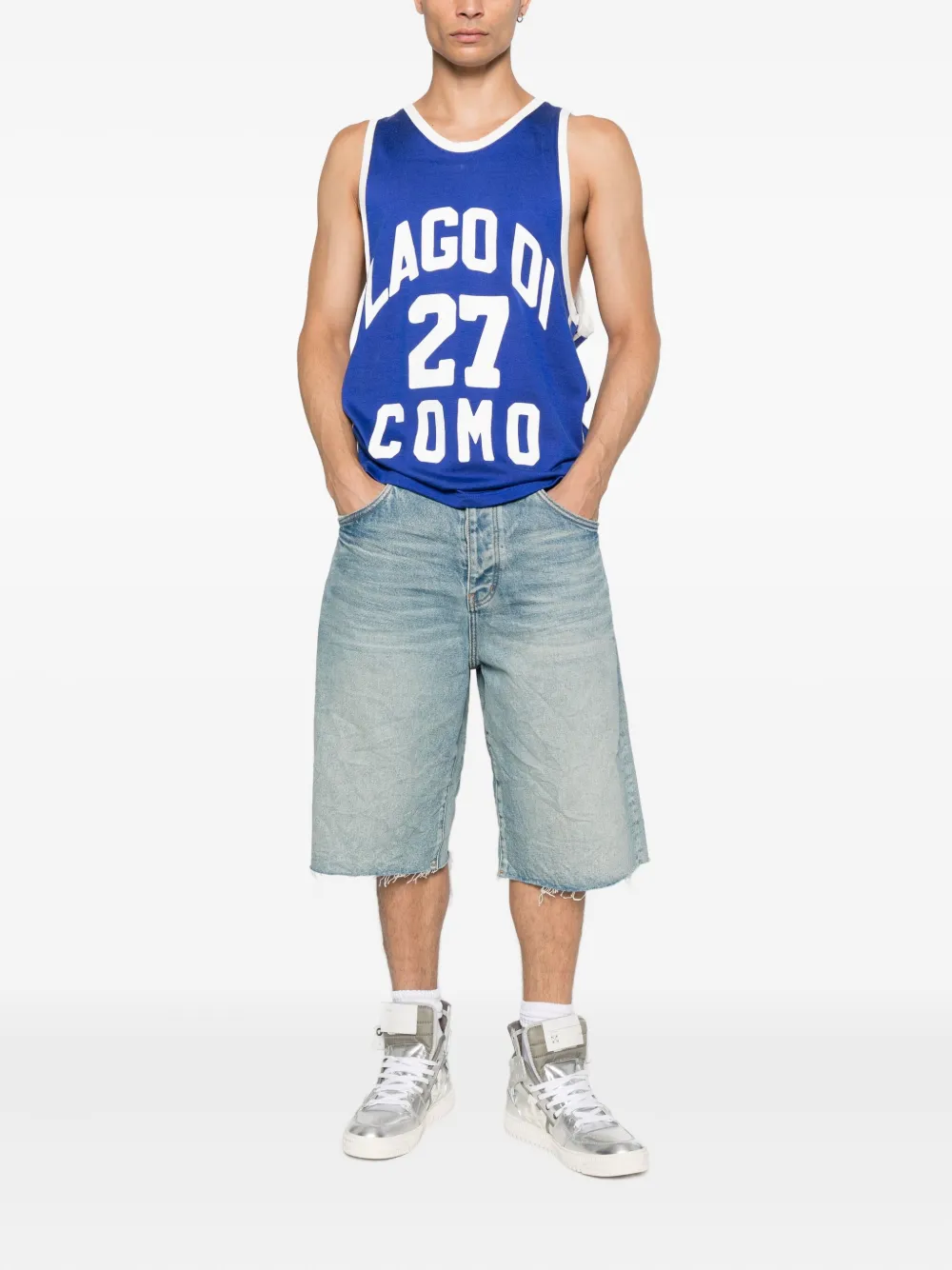 RHUDE Lago Di Como 27 gilet Blauw