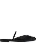 Stuart Weitzman Prima bow-detail leather mules - Black