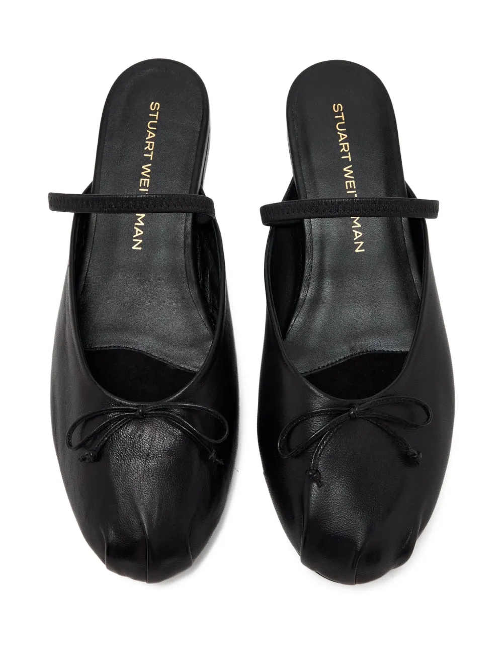 Stuart Weitzman Prima bow-detail leather mules | Flat Mules | Image 2