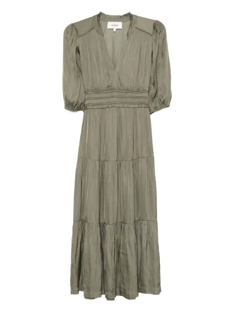 Ba&Sh Cleli puff-sleeve tiered dress
