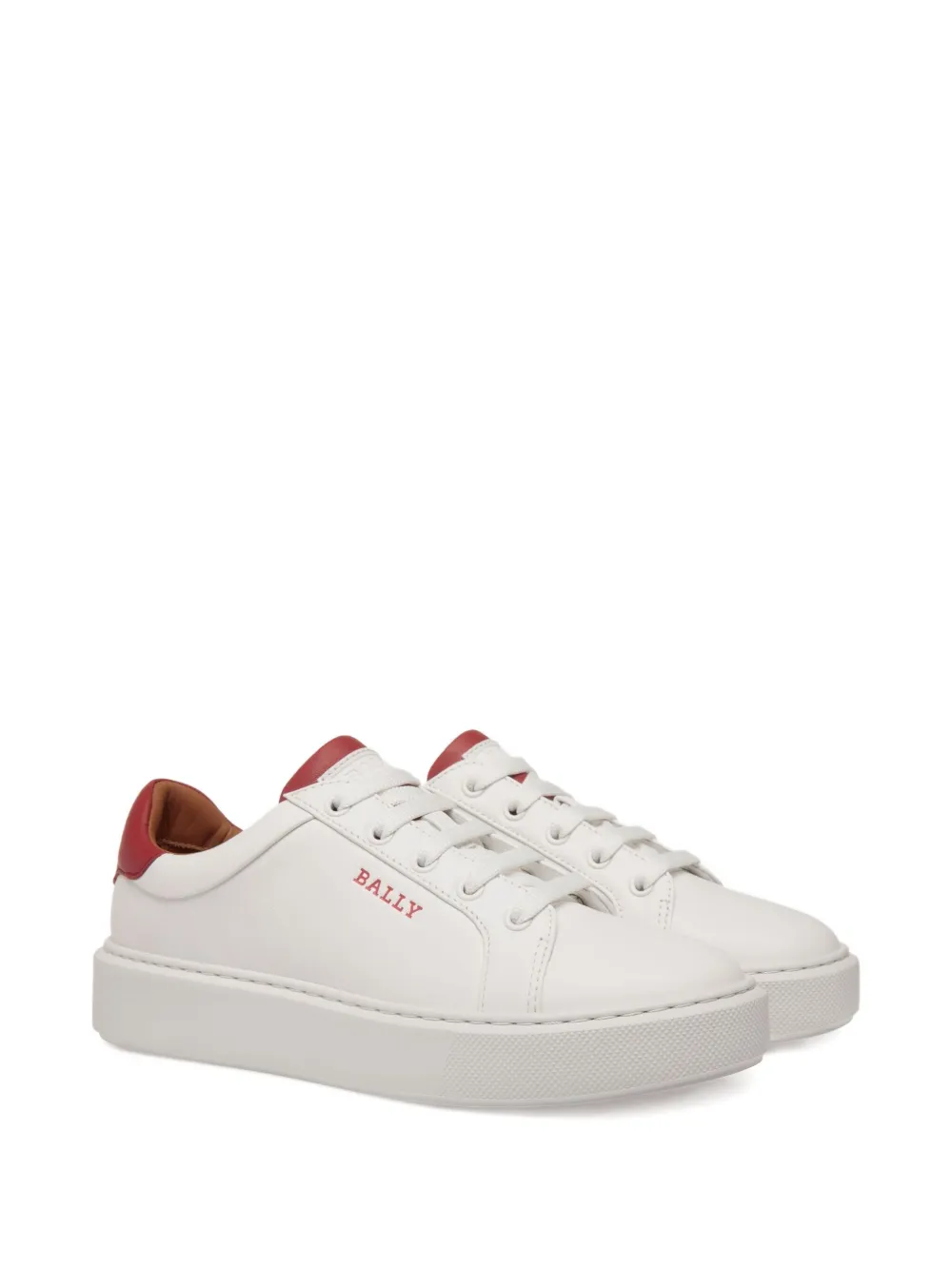 Bally Leren sneakers met logodetail - Wit