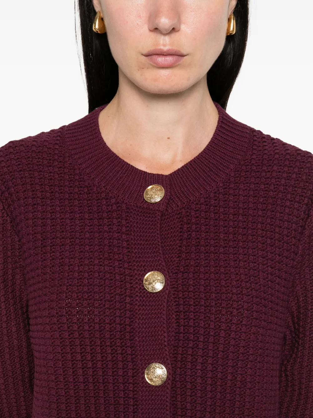 Ba&Sh Garance vest met pofmouwen Rood