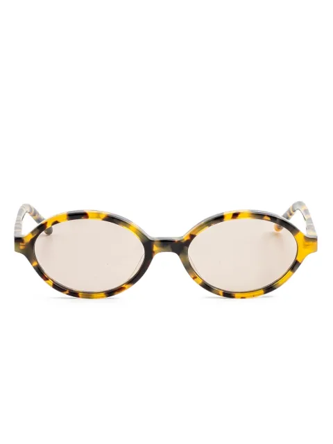 Kaleos Bless oval-frame tortoiseshell sunglasses