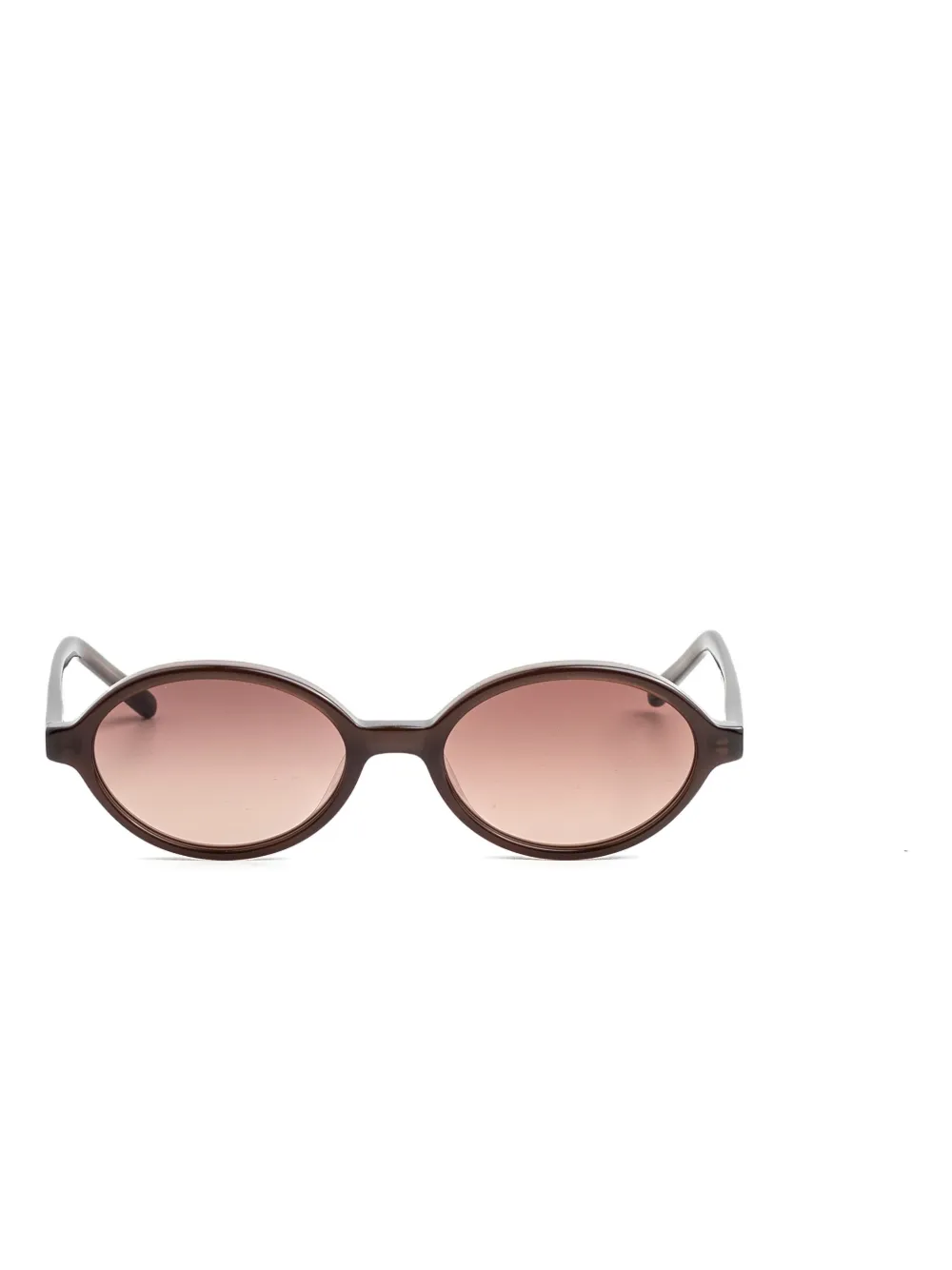 Kaleos Bless Oval-frame Sunglasses In Brown