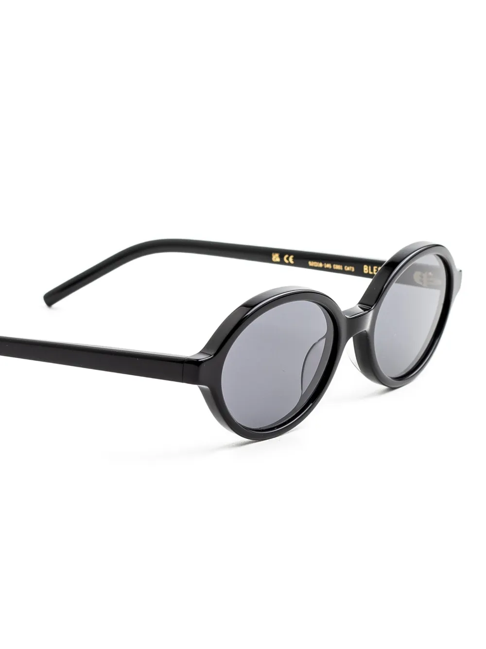  Kaleos Bless Oval-frame Sunglasses - Black 