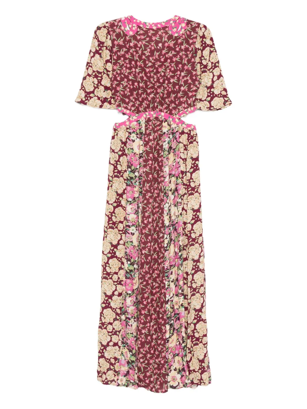 Ba&Sh Ilma maxi-jurk met uitgesneden bloemen Roze